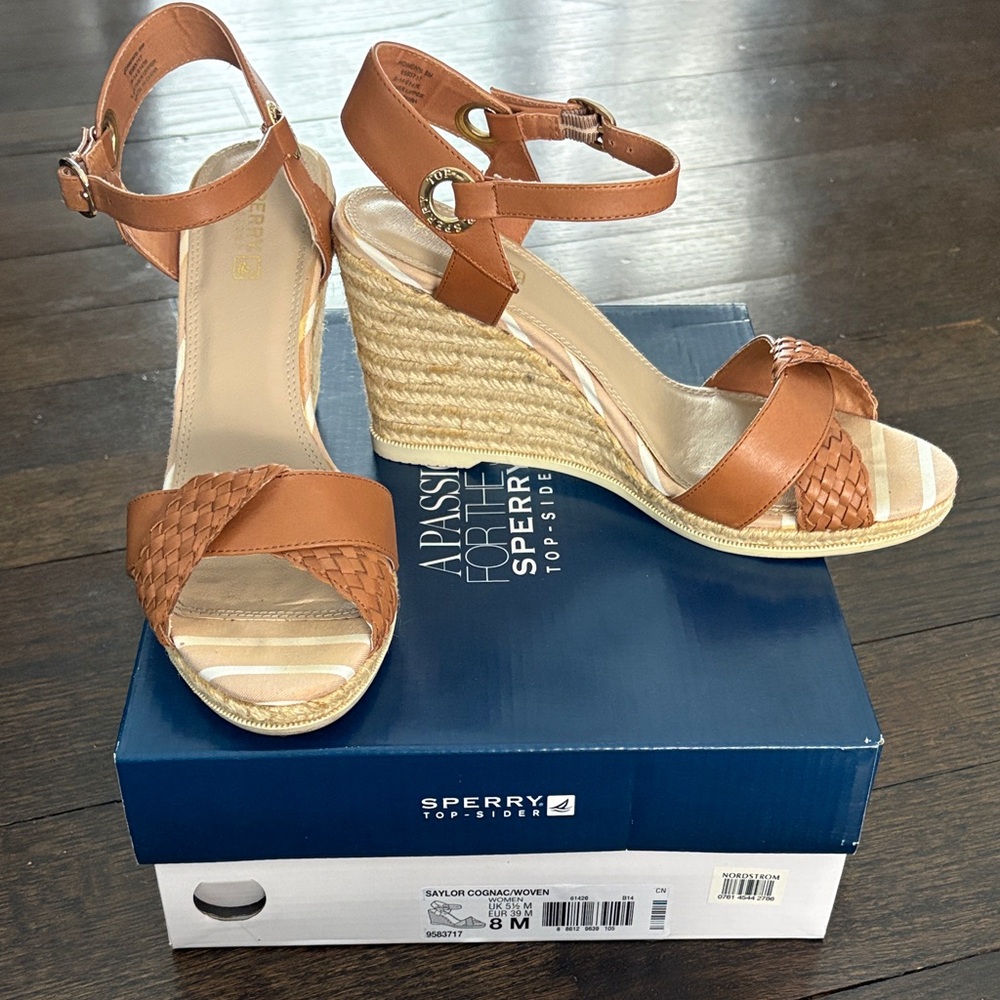 Sperry Saylor Women's Brown Wedge Sandals.